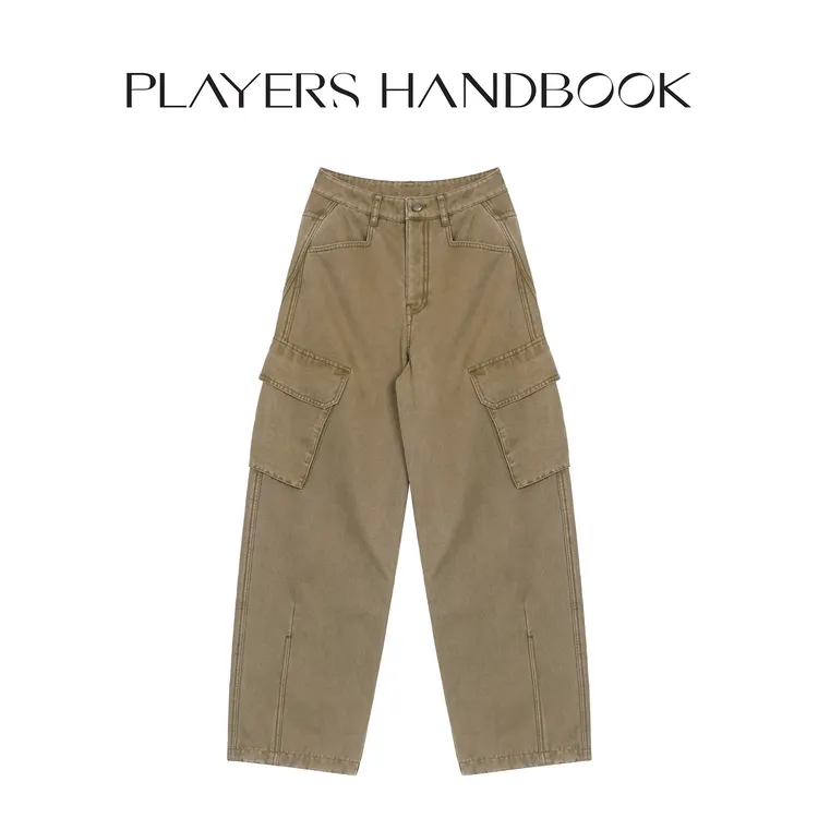 PH《牧野》冬日定制加绒高街复古潮流时尚休闲女装工装长裤 PH3232