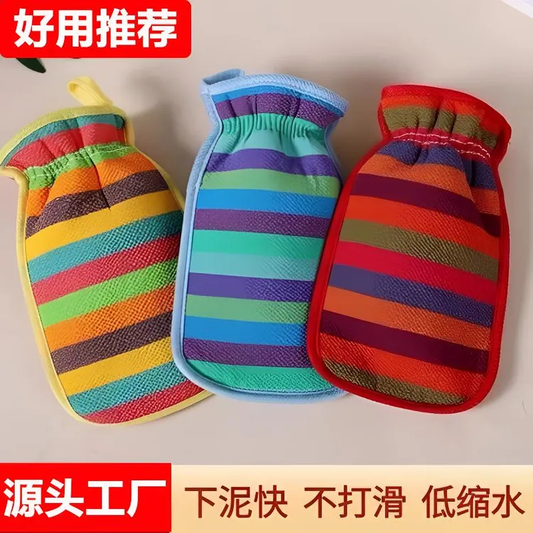 粗砂搓澡巾强力搓泥去污加厚双面搓背成人沐浴球大号成人搓澡巾