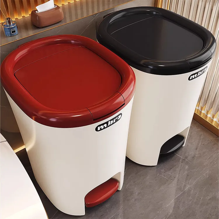 垃圾桶家用2025新款卫生间厕所带盖客厅厨房脚踩大容量高颜值纸篓