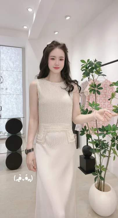 2025韩版新款纯手工锋线穿珠【女款】马夹078