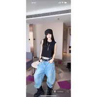 RUYIFASH腰扣百搭牛仔裤