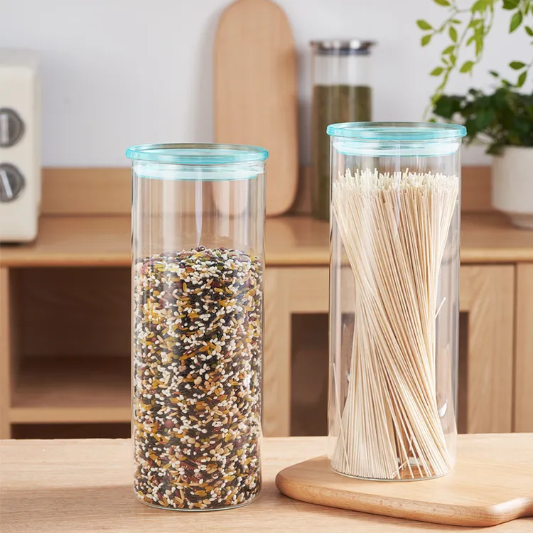 3斤两只装面条意面玻璃密封罐高硼硅耐热海参茶叶挂面收纳罐