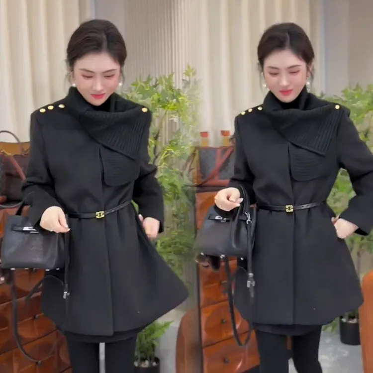 2025秋冬新款时尚显瘦气质网红高档洋气女高级百搭宽松大码外套潮