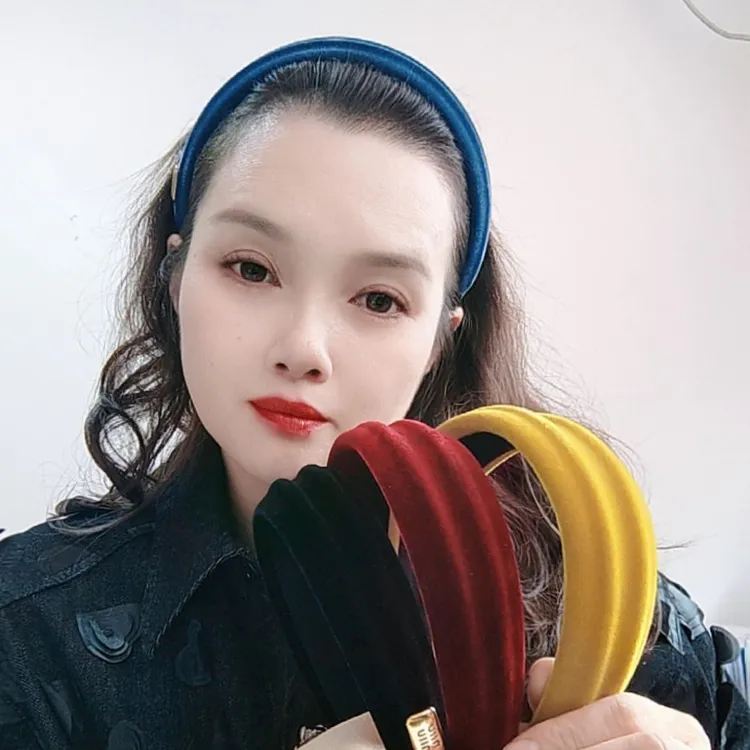 韩版丝绒秋冬新品发箍异形高颅顶发卡发饰法式复古时尚洋气头箍女