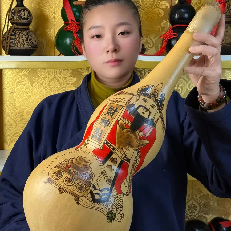 遇见葫芦遇见福禄手工古风红色复古气质国风经典潮流素款时尚