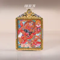 【不二】  大师手绘唐卡 • 红CC 吊坠 5*4cm