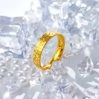 【国潮】足金999 碎碎金宽戒指2.22 14圈口