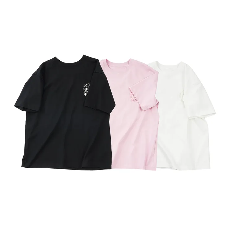 【马蹄珠子圆领短袖】超重工夏季新款爆款高端洋气女装T恤TXEL54083