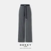 Dokky「六好神裤」定纺重磅暖绒.时髦百搭.垂感休闲直筒裤D0187