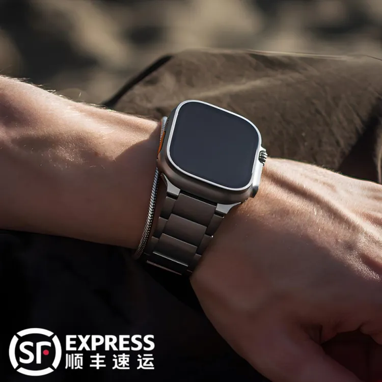 适用AppleWatch Ultra3表带S11钛合金属苹果iwatch10手表49mm高级