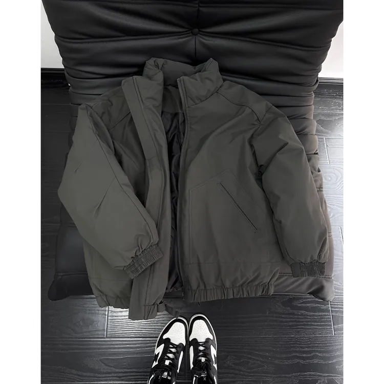 美式复古立领夹克棉服男款秋冬宽松休闲百搭cleanfit短款棉衣外套