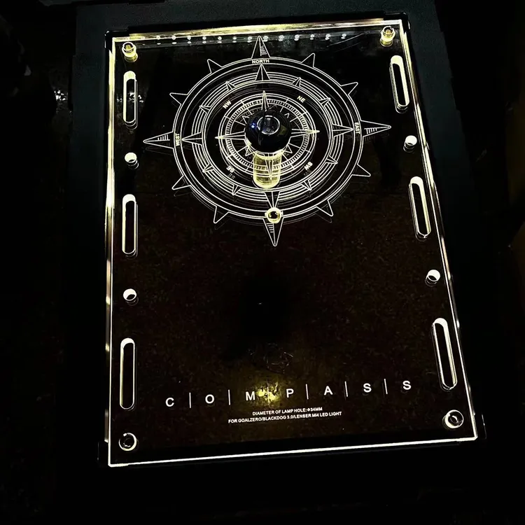 户外露营igt发光单元板GZ灯架透明亚克力IGT灯架户外桌便携轻量化