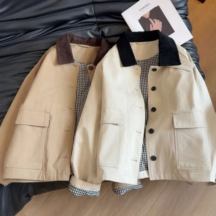 「正版100棉」秋季新款巴恩风风衣外套女装爆款流行超好看显瘦上衣