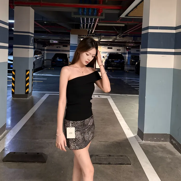 以恩STUDIO少女风时尚套装背心性感国风欧若精灵风春日慢人风