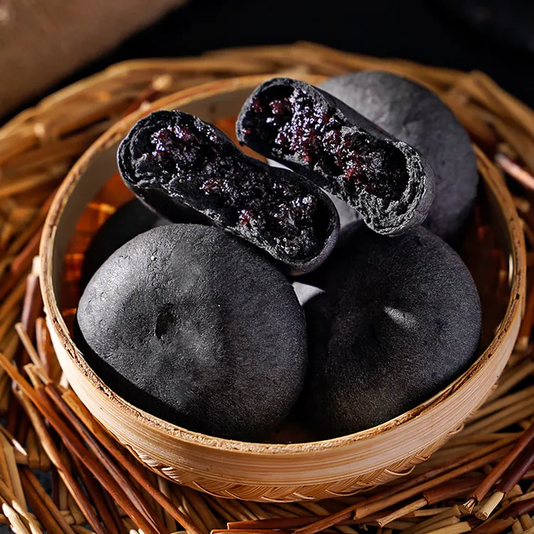  五黑桑葚紫米饼假期成年人特产零食网红办公室食品单独包装整箱