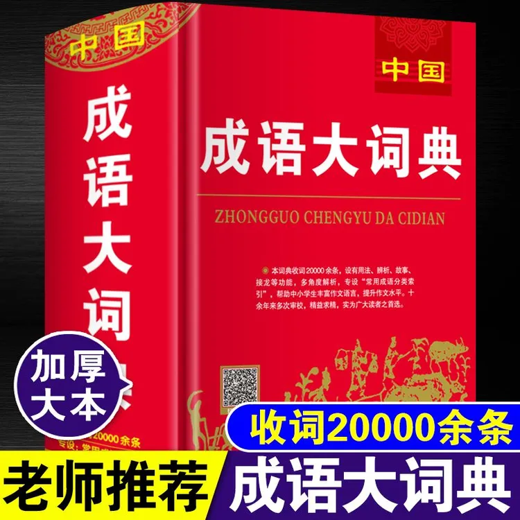 正版中国成语大词典高中生初中生中小学生四字词语解释字典大全书