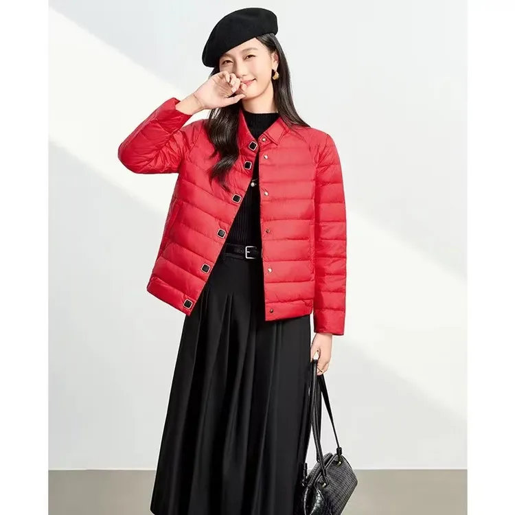 CYD6113【轻薄羽绒服短款】外穿内搭减龄显瘦时尚柔软舒适