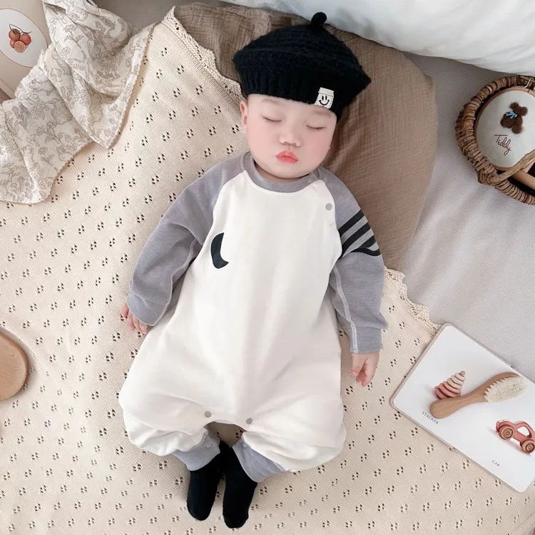 婴儿连体衣秋冬加厚宝宝衣服羊毛蚕丝保暖哈衣外出秋装新生儿爬服