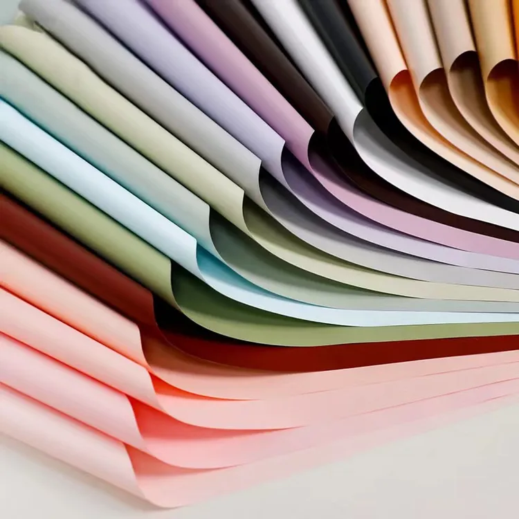 韩风初恋纯色材料全套纸单色防水欧雅纸花艺花店包花束