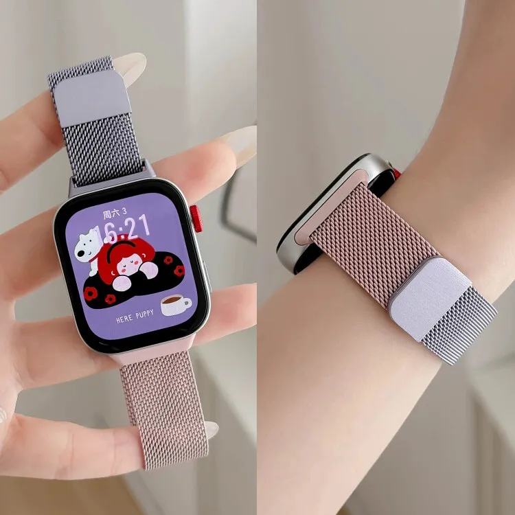 新款适用华为手表表带FIT4高级感编织正品watchfit3米兰尼斯女款