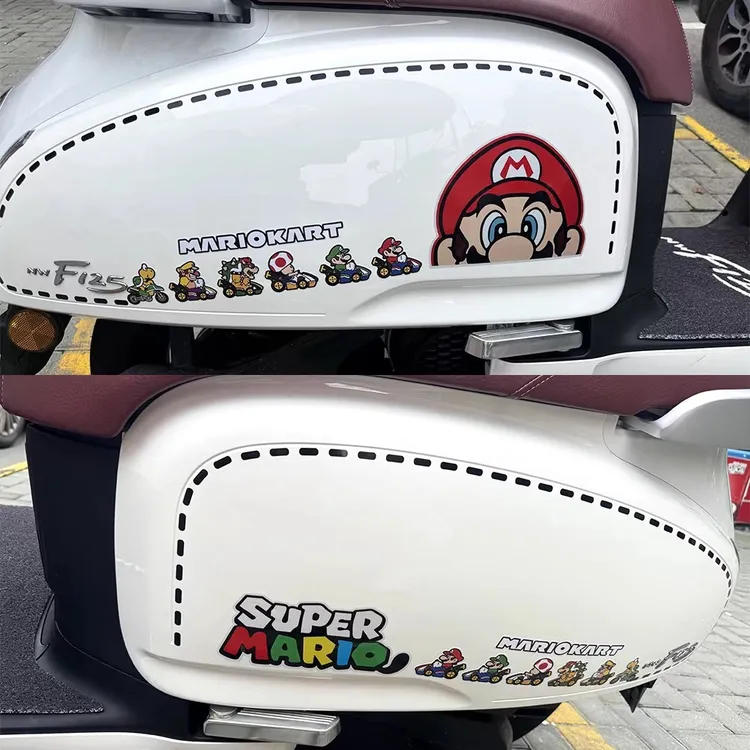 虚线车贴反光贴改装装饰DIY摩托车电动车