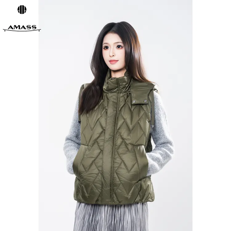 AMASS/阿玛施秋冬新款时尚休闲风百搭新雪丽厚款外穿马夹 5400747