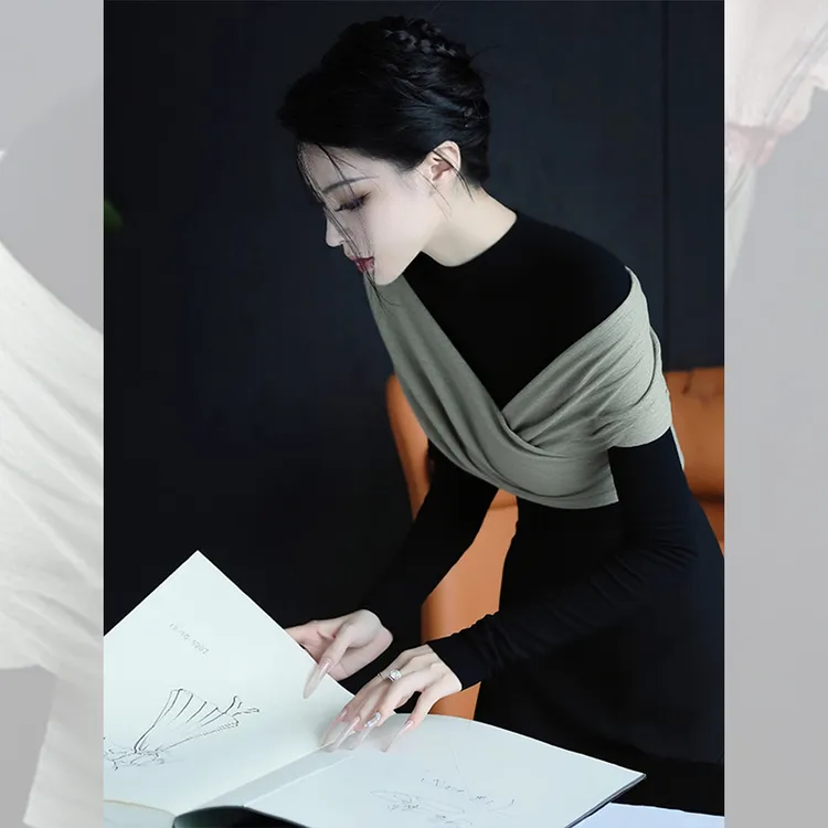 洋气高贵内搭小衫上衣可外穿精致打底独特漂亮小衫长袖t恤女秋冬