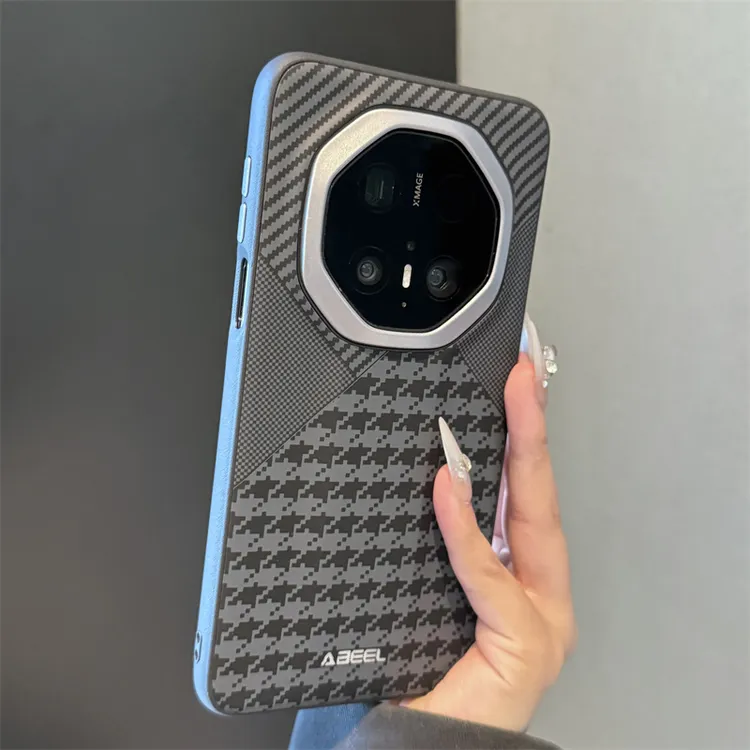 适用华为mate70rs非凡大师手机壳碳纤维纹mate60rs保时捷凯夫拉纹