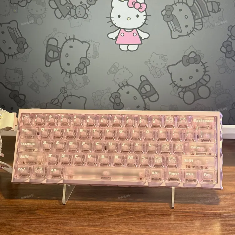 Hello kitty雾透PC键帽原厂透光适配wooting美加狮迈从等磁轴键盘
