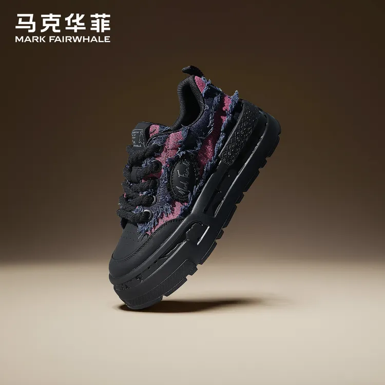 马克华菲男鞋2025新款冬季流行男士休闲鞋潮流增高鞋高级厚底板鞋