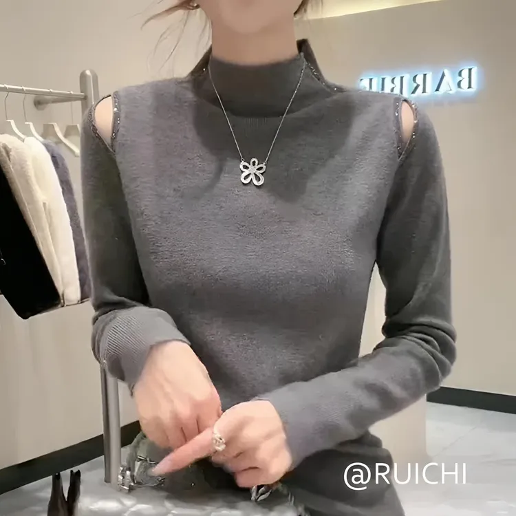 气质休闲风~2025冬季毛针织衫保暖百搭上衣