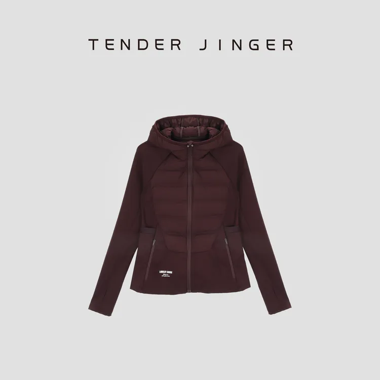 Tender Jinger【温暖不设限】修身气质轻薄瑜鹅绒外套T54XSX41067