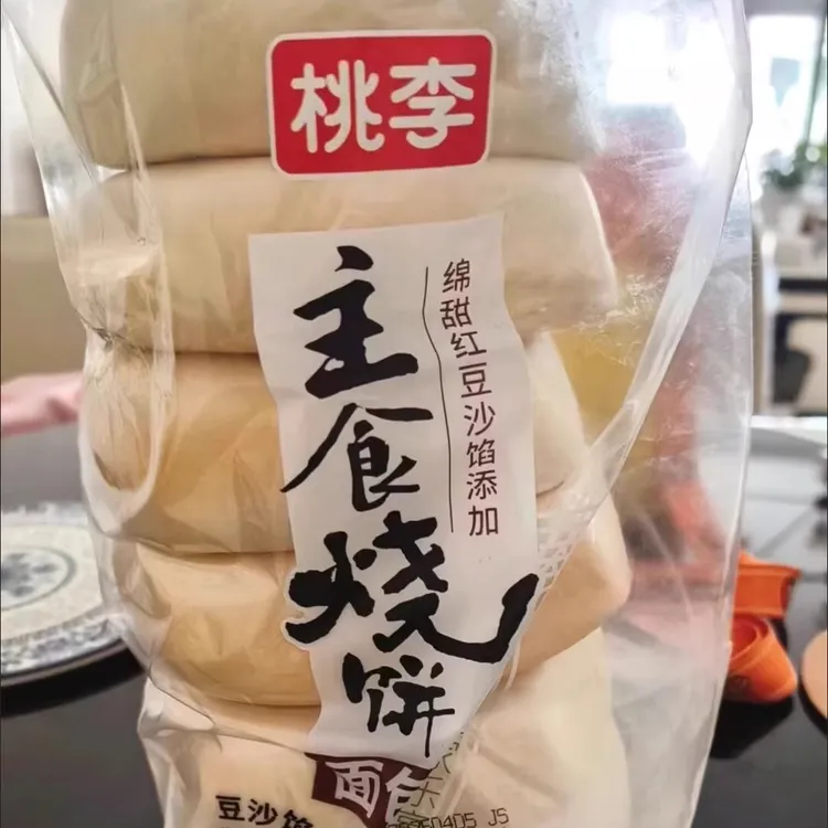 桃李豆沙夹心主食烧饼早餐休闲每袋夹心510糕点零食超软