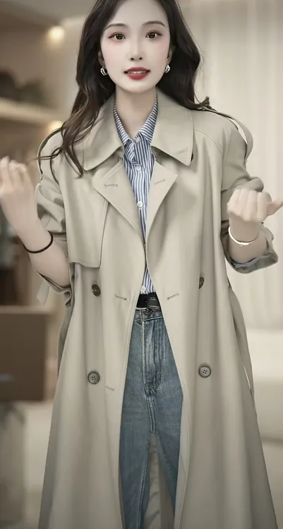 女神必备款短款风衣女2025年新款风衣女款风衣外套女