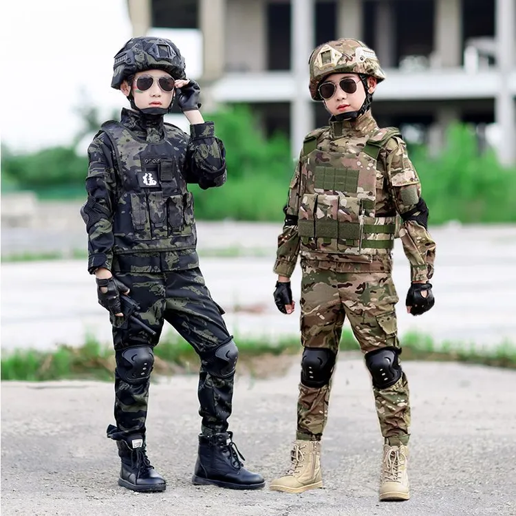 儿童迷彩服男女童特种兵军装套装小孩学生军训夏令营服装表演出服