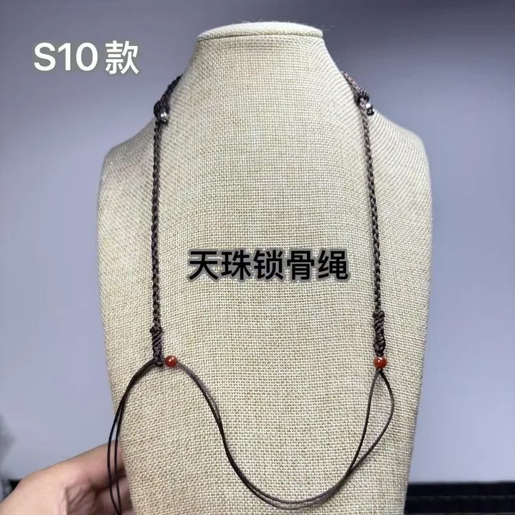 S10款，手工编织天珠横穿锁骨绳通用绳高端精致设计，锁骨绳，项链绳