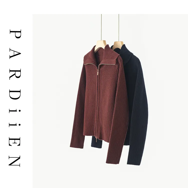 【北总严选】帕迪恩坑条双开拉链立领开衫外套25PD-W544