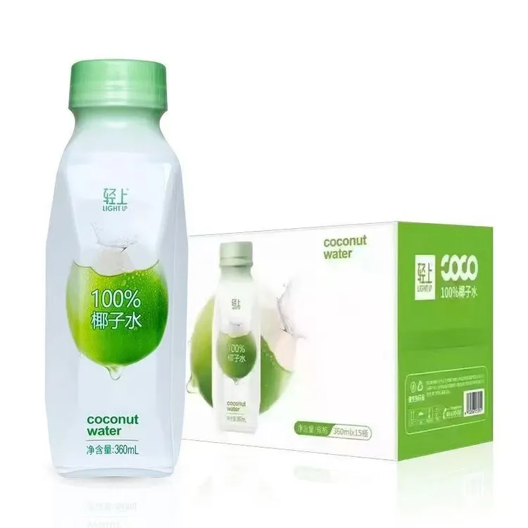 新日期轻上100%纯椰子水360ml0添加孕妇含电解质饮品夏日必备饮品