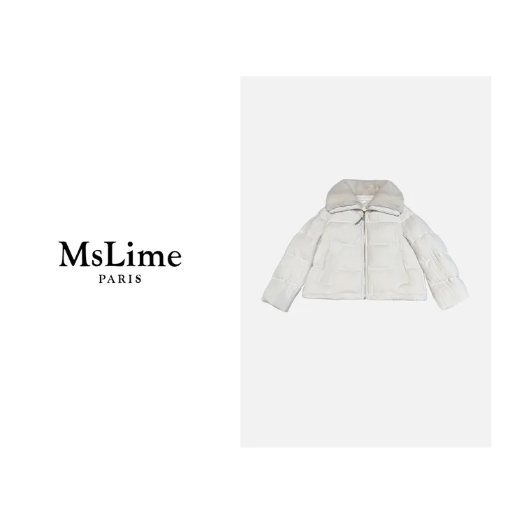 王嬛嬛MsLime【暖盒】进口水貂毛领&90鹅绒羽绒服 HD2C0689秋冬服装