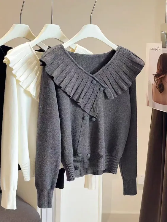 002款大花边领打底衫 F229