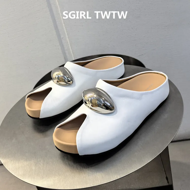 SGIRL TWTW2025年夏季新款韩版时尚超软轻便平底露趾休闲凉拖鞋女