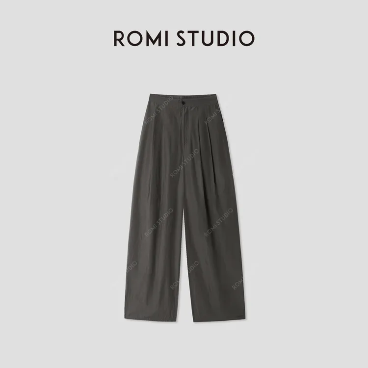 ROMI STUDIO“轻盈舒适”16姆米桑蚕丝混纺超轻薄休闲裤RWCSXD2975