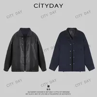 CityDay【楠哥】墨菲斯的选择·100绵羊皮双面可穿光泽感皮衣 70229