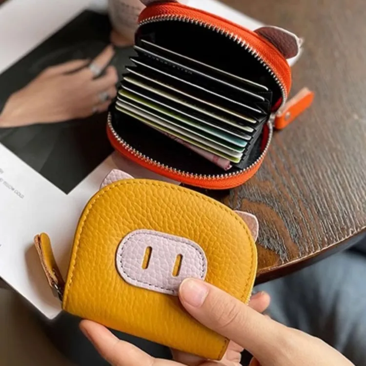 新款随身零钱包收纳零钱小包钱包卡包二合一卡包超薄小巧拉链款