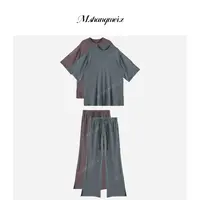 M.SHANGMEI.Z/沐熙【垂感定律】美大哥老钱舒适简约卫衣套装X082977