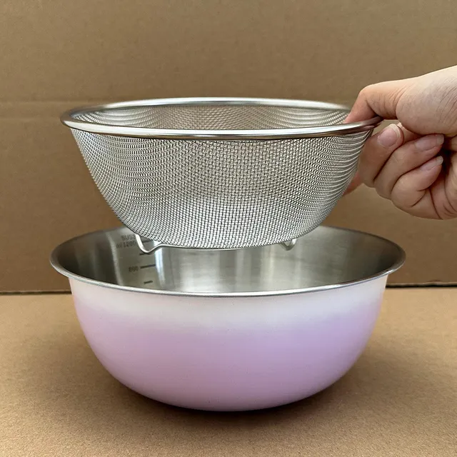 挖到宝啦！不锈钢盆沥水篮家用厨房料理拌菜洗菜盆和面揉面沙拉碗