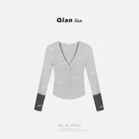 【千寻严选】秋季时尚气质百搭休闲修身显瘦洋气针织衫QXQ5ZZS5106A