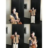 COCO皮草"鎏金马甲"芬兰进口saga小白狐!髙密绒毛~中古