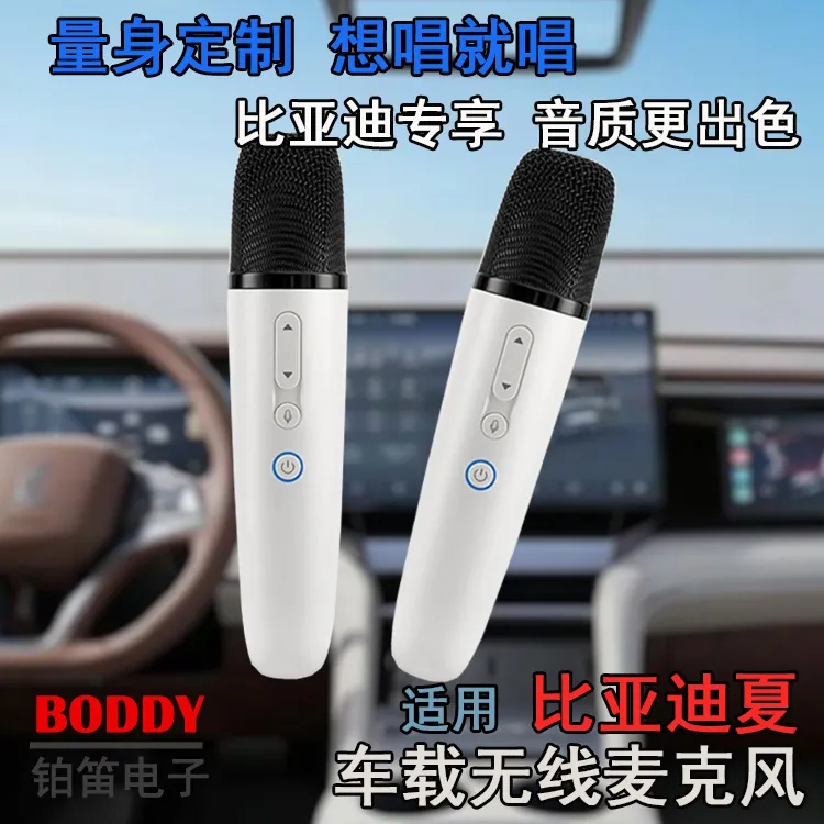 适用比亚迪夏K歌无线话筒 比亚迪夏无线话筒专属 车载无线麦克风