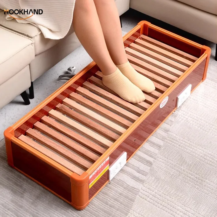 实木家用暖脚器烤脚电烤火炉烤火箱长方形电火桶智能恒温神器学生